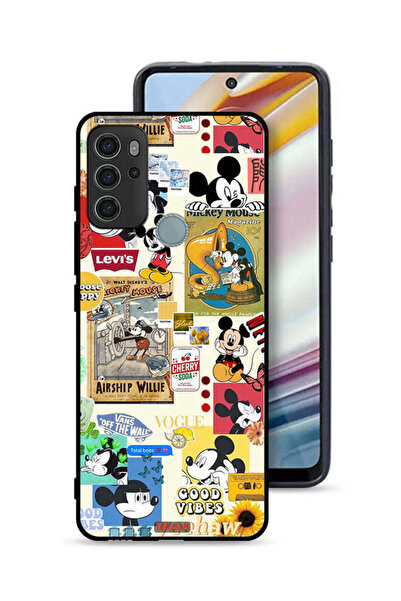 Tolwak غطاء حماية موتورولا موتو جي 60 إس مع ملصقات وشعار هابي