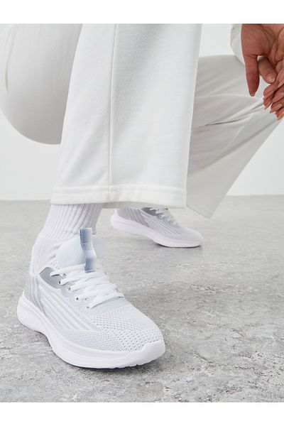 Styli Textured Mesh Lace Up Sneakers