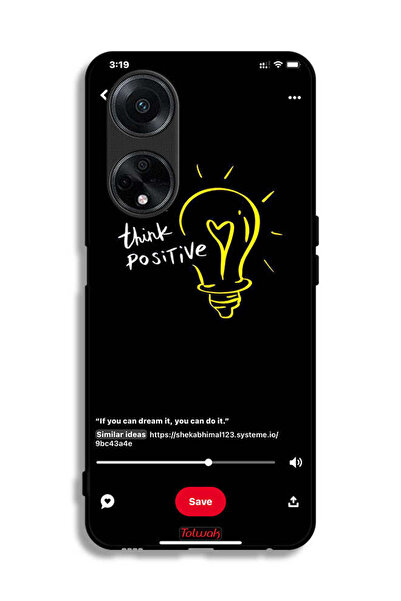 Tolwak غطاء حماية لهاتف Oppo F23 5G - فكر بإيجابية