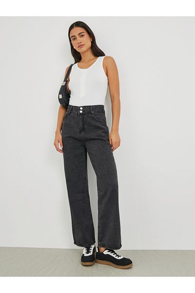 Styli Mid Rise Straight Fit Jeans
