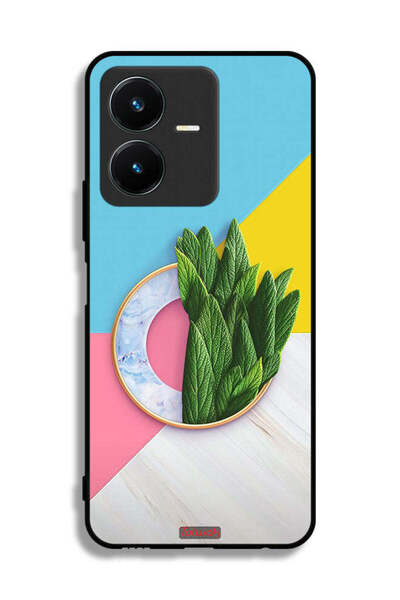 Tolwak غطاء حماية لهاتف Vivo Y22s بنمط أوراق تجريدية