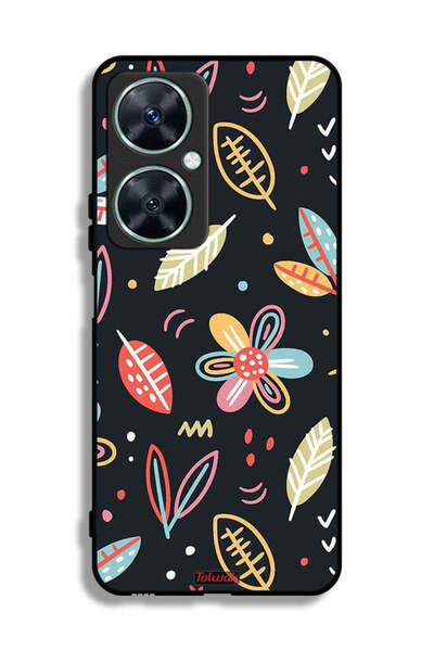 Tolwak غطاء حماية لهاتف هواوي نوفا 11i بطبعة زهور وأوراق فنية تجريدية