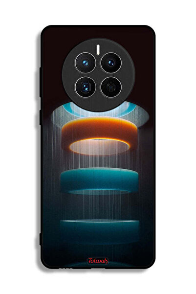 Tolwak غطاء حماية لهاتف هواوي ميت 50E بنمط حلقات فنية