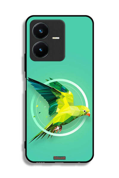 Tolwak غطاء حماية لهاتف Vivo Y22 بتصميم فن تجريدي ببغاء