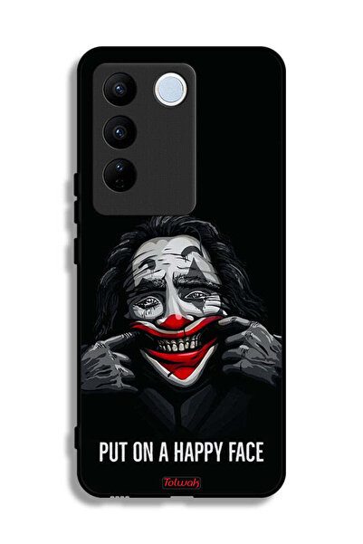 Tolwak غطاء حماية لهاتف Vivo V27 Pro بوجه سعيد