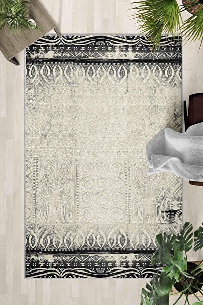 Monnhein Covor lavabil cu bază anti-alunecare – Covor modern cu imprimare dig...