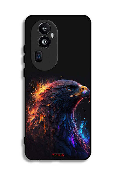 Tolwak غطاء حماية لهاتف Oppo Reno10 Pro Plus بتصميم النسر