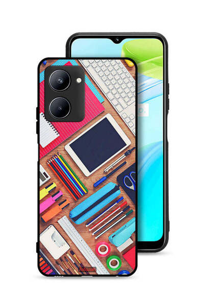 Tolwak Realme C33 Protective Case Cover Girl Hobby Desk