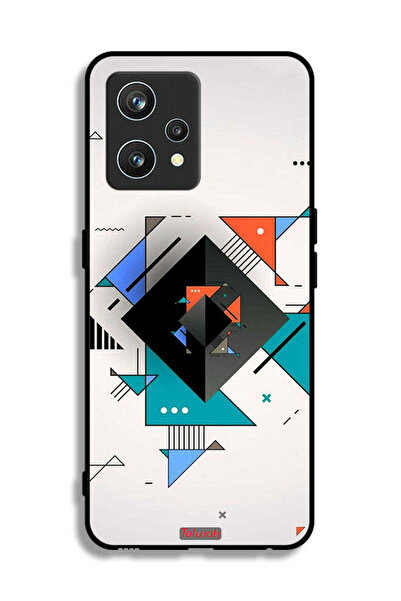 Tolwak غطاء حماية لهاتف Realme 9 Pro Plus بأشكال مربعة ومثلثة ونمط تجريدي