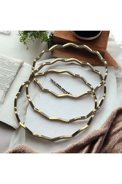 İNN JEWELLERY Steel Bracelet Anti-Tarnish Antiallergic Zigzag Figured (2 Years Importer Guaranteed)