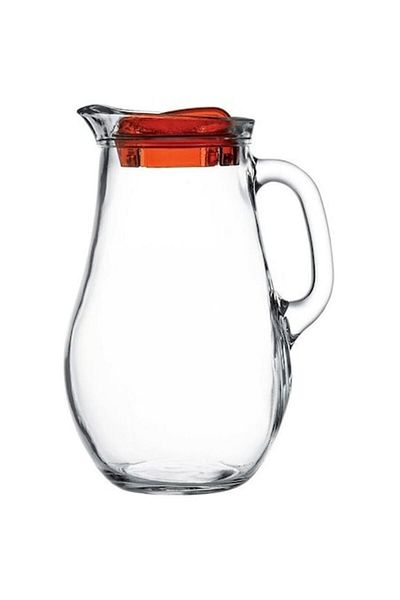 Borcam By Pasabahce Glass Carafe with Red Lid 1.85L, PASABAHCE Bistro