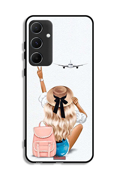 Tolwak غطاء حماية لهاتف سامسونج جالاكسي A55 5G - فتاة تحب السفر