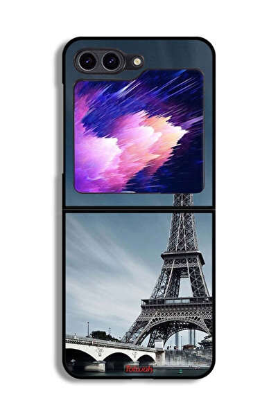 Tolwak غطاء حماية لهاتف سامسونج جالاكسي زد فليب 6 بتصميم برج إيفل