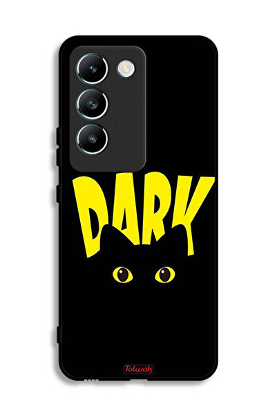 Tolwak Vivo V30 Lite 4G Protective Case Cover Dark Cat