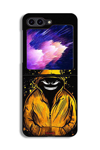 Tolwak Samsung Galaxy Z Flip6 Protective Case Cover Marshmallow Boy Art