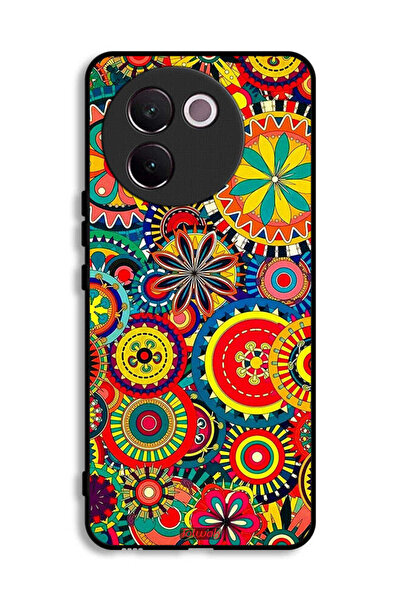 Tolwak غطاء حماية لهاتف Vivo V30e 5G بنمط ماندالا ملون