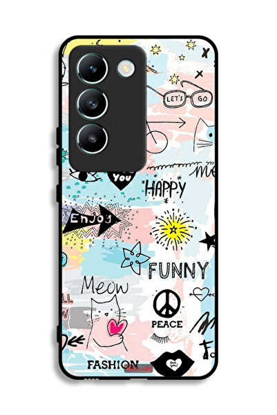 Tolwak Vivo V30 Lite 4G Protective Case Cover Love You Tags