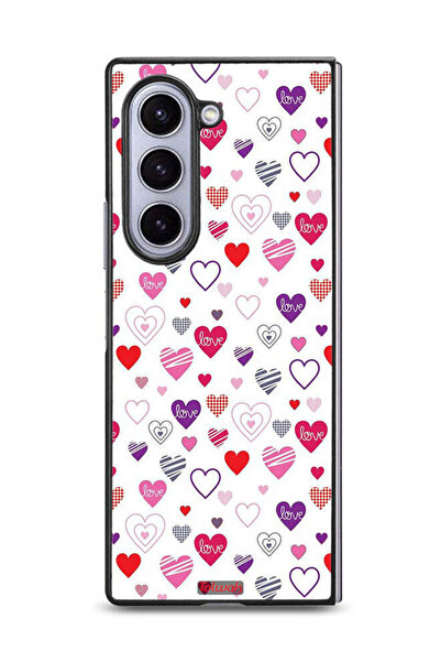 Tolwak غطاء حماية لهاتف سامسونج جالاكسي زد فولد 6 بتصميم قلوب