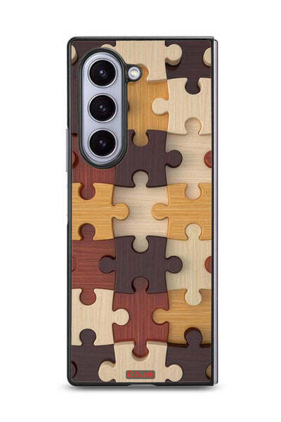 Tolwak غطاء حماية لهاتف سامسونج جالاكسي زد فولد 6 بنمط خشبي