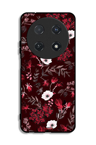 Tolwak غطاء حماية لهاتف هواوي نوفا 12i بنقشة زهور صغيرة وأوراق استوائية