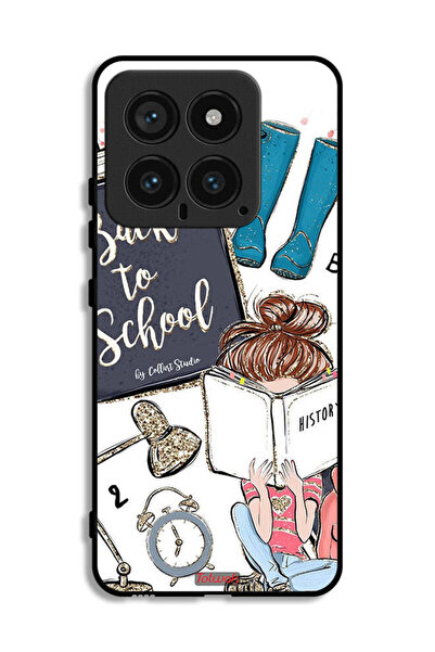 Tolwak غطاء حماية لهاتف شاومي 14 بطبعة فتاة مدرسية تقرأ التاريخ