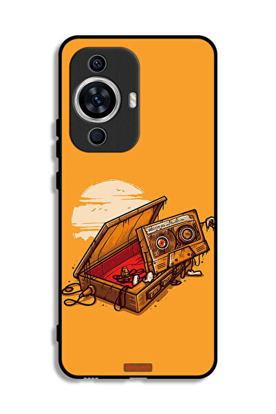 Tolwak غطاء حماية لهاتف هواوي نوفا 11 بتصميم شريط كاسيت وشريط لاصق