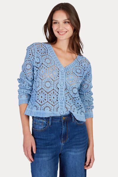 Rene Derhy Filou Relaxed Fit Lazer Kesim Örgü Triko Ceket