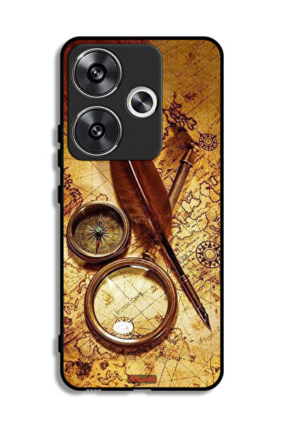 Tolwak غطاء حماية لهاتف Xiaomi Poco F6 5G بتصميم بوصلة عتيقة