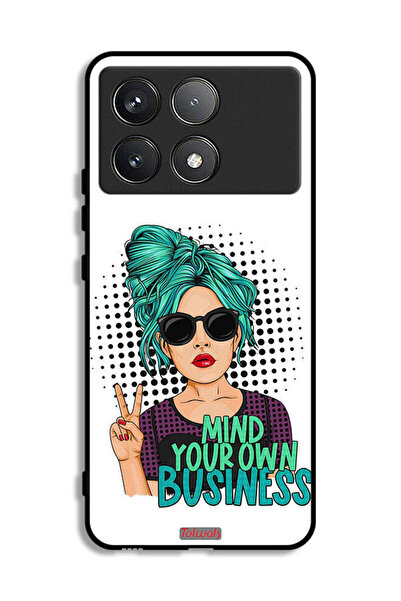 Tolwak Xiaomi Poco F6 Pro Protective Case Cover Mind Your Own Business
