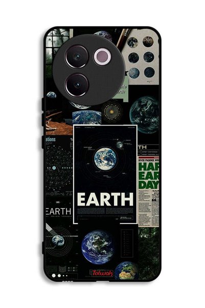 Tolwak غطاء حماية لهاتف Vivo V30e 5G بتصميم Earth