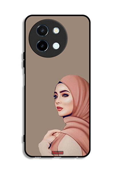 Tolwak غطاء حماية لهاتف Vivo Y38 5G بطبعة فتاة محجبة جميلة