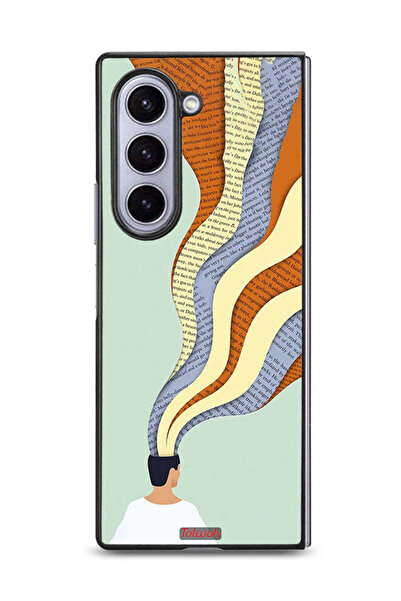 Tolwak غطاء حماية لهاتف Samsung Galaxy Z Fold6 بتصميم Data In Mind Art