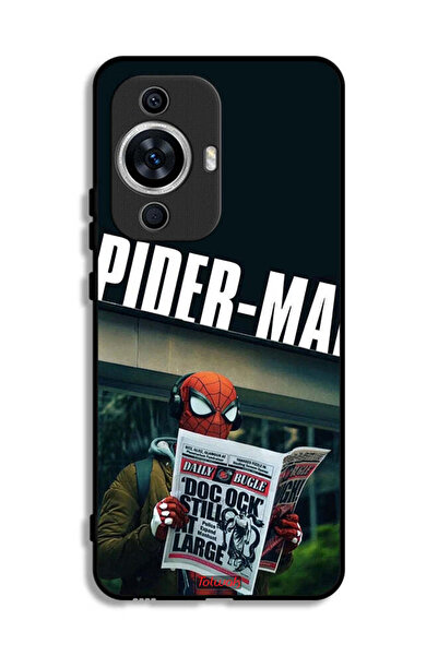 Tolwak غطاء حماية لهاتف هواوي نوفا 12 إس بتصميم سبايدرمان يقرأ جريدة