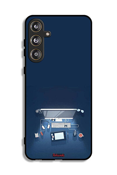 Tolwak Samsung Galaxy F55 5G Protective Case Cover Computer Desk Art