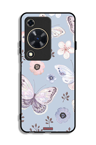 Tolwak غطاء حماية لهاتف هواوي إنجوي 70 بنقشة فراشات وزهور