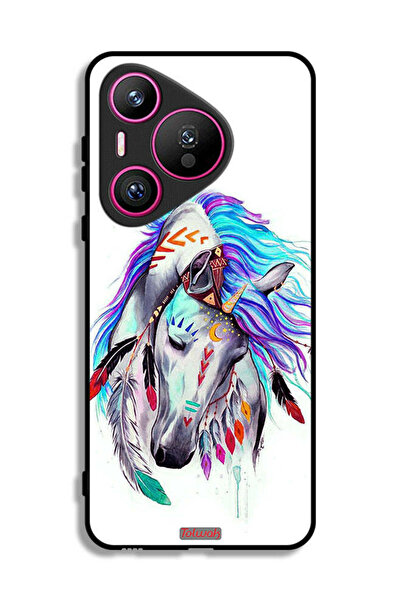 Tolwak غطاء حماية لهاتف هواوي بيورا 70 بتصميم حصان