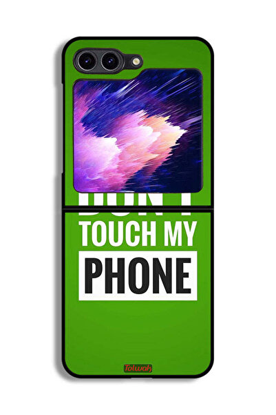 Tolwak غطاء حماية لهاتف Samsung Galaxy Z Flip6 - لا تلمس هاتفي