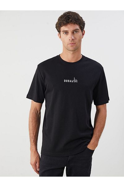 LC Waikiki Ανδρικό Tisort με στάμπα Crew Neck New Season - S5RF88Z8