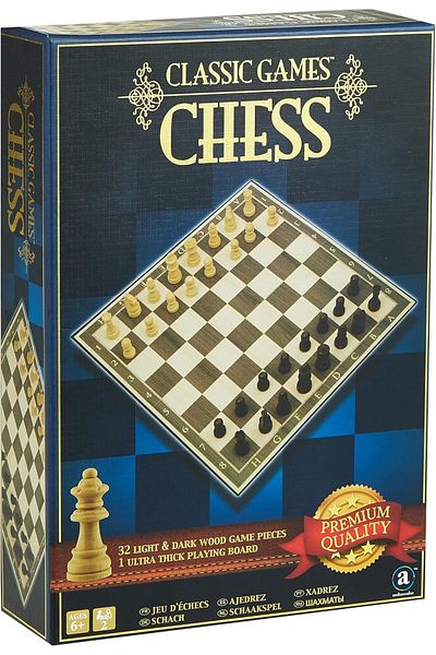 Merchant Ambassador Merchant Ambasador Classic Wood Chess St001 Board Game, One Size