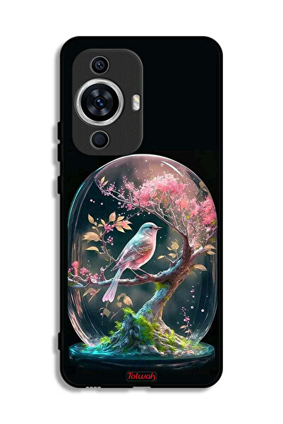Tolwak غطاء حماية لهاتف هواوي نوفا 12 لايت بتصميم طائر في جرة
