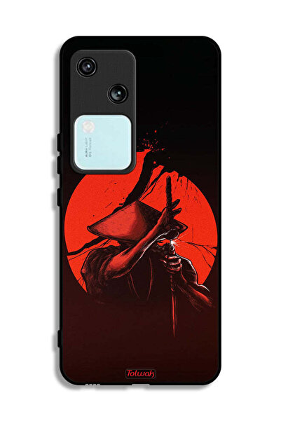 Tolwak غطاء حماية لهاتف Vivo S18 5G بتصميم محارب السيف