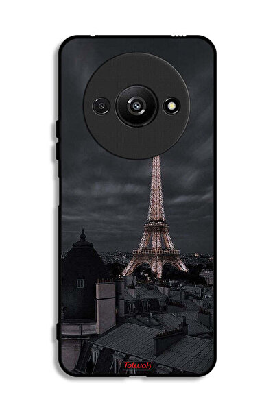 Tolwak Xiaomi Redmi A3 4G Protective Case Cover Eiffel Tower In Night