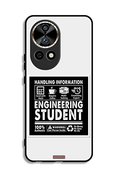 Tolwak غطاء حماية لهاتف هواوي نوفا 12 ألترا 5G، ملصق طالب هندسة