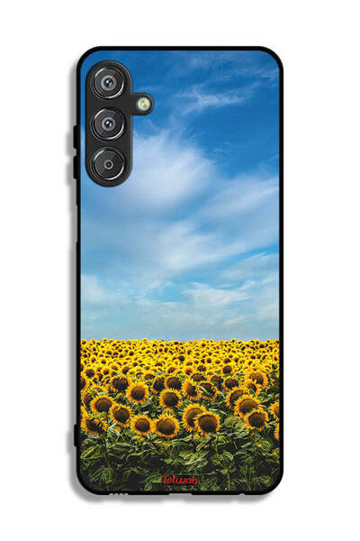 Tolwak غطاء حماية لهاتف سامسونج جالاكسي M15 5G، عباد الشمس تحت السماء