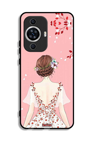 Tolwak غطاء حماية لهاتف هواوي نوفا 12 إس برسم فتاة واقفة