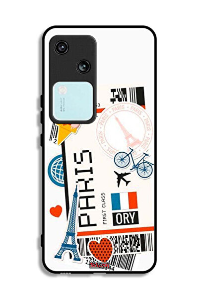 Tolwak غطاء حماية لهاتف Vivo S18 5G، ملصق باريس