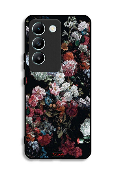 Tolwak غطاء حماية لهاتف Vivo Y100 4G بنقشة ورود عتيقة