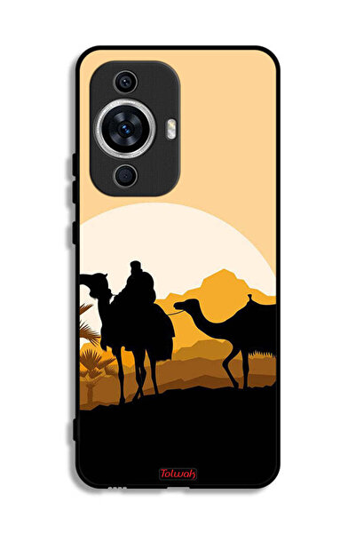 Tolwak غطاء حماية لهاتف هواوي نوفا 12 إس برسومات جمال في الصحراء