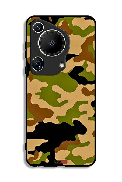 Tolwak غطاء حماية لهاتف هواوي بيورا 70 ألترا بنمط رقمي تجريدي مموه