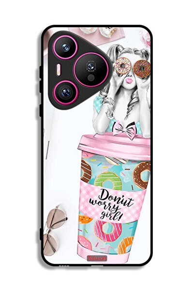 Tolwak غطاء حماية لهاتف هواوي بيورا 70 - فتاة دونات ووري